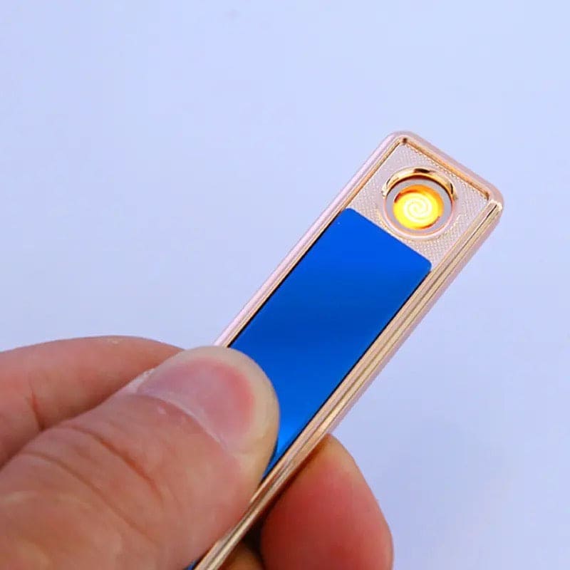 Ultra Thin Rechargeable USB Lighter, Flameless Metal Lighter, Filament Windproof Electronic Cigarette Lighter, USB Chargeable Lighter Ultra Thin Rechargeable USB Lighter, Flameless Metal Lighter, Filament Windproof Electronic Cigarette Lighter, USB Chargeable Lighter
